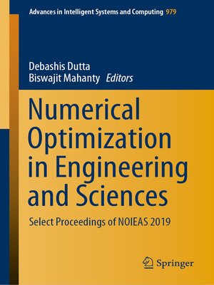 cover image of Numerical Optimization in Engineering and Sciences
